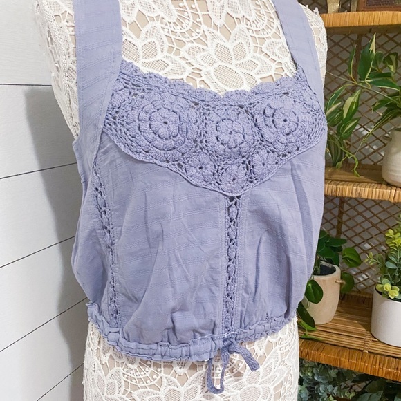 NWT Free People Sweet Something Lace Tank Lilac Purple Small - Picture 11 of 13